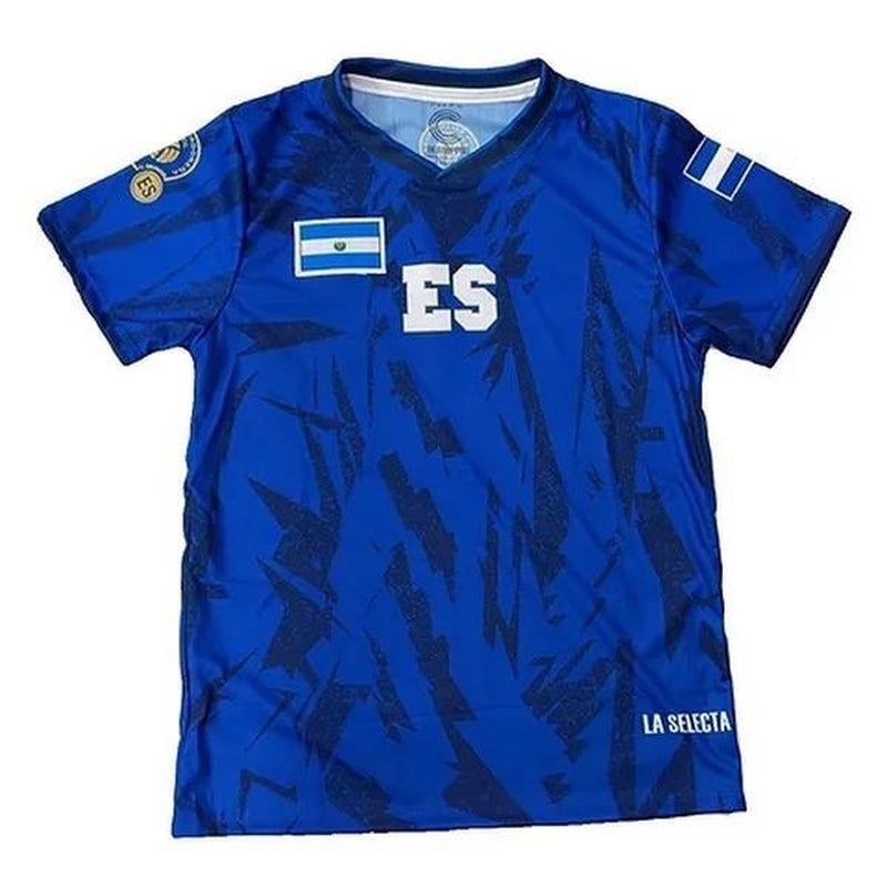 El Salvador La Selecta Compression Jersey - Unisex Short Sleeve Polyester Shirt