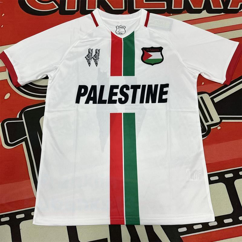 2024 Palestine Home and Away Blockcore White Breathable Comfort Soccer Jersey