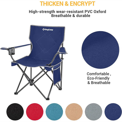 Lightweight Camping Chairs Clearance Folding Portable Lawn Chairs for Adults Outdoor Support 220Lbs Cyan