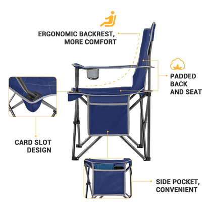 Lightweight Camping Chairs Clearance Folding Portable Lawn Chairs for Adults Outdoor Support 220Lbs Cyan